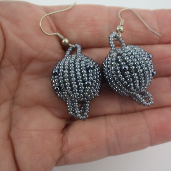 African Hand Crafted Beaded Necklace Bracelet & Earrings Set GORGEOUS WORK! - Picture 8 of 10